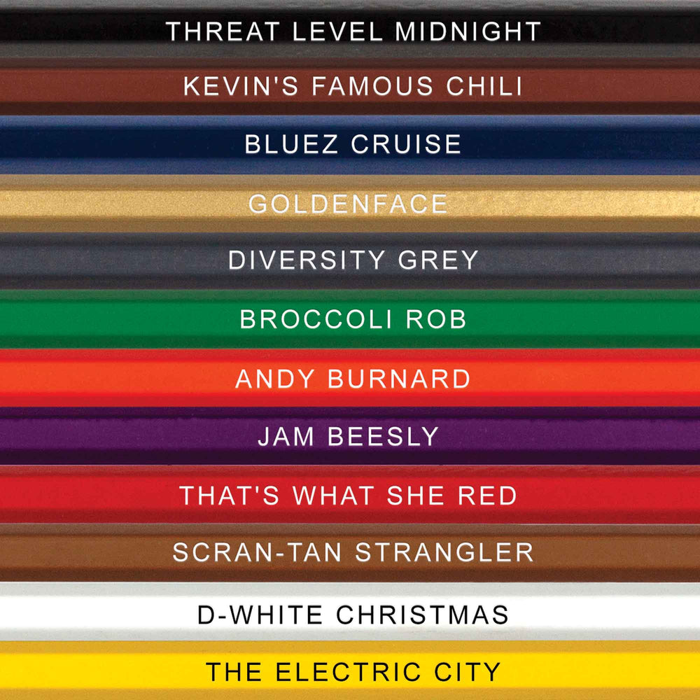 The One with the Colors Colored Pencil Set for Fans of Friends | Set of 12  Friends-Inspired Parody Pencils | Each Color Pencil is Foil-Stamped with