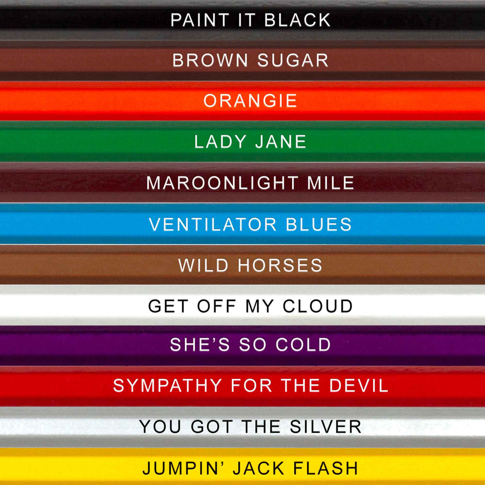 YYD Robo 'The Colours' Set of 12 Beatles-Inspired Colored Pencils