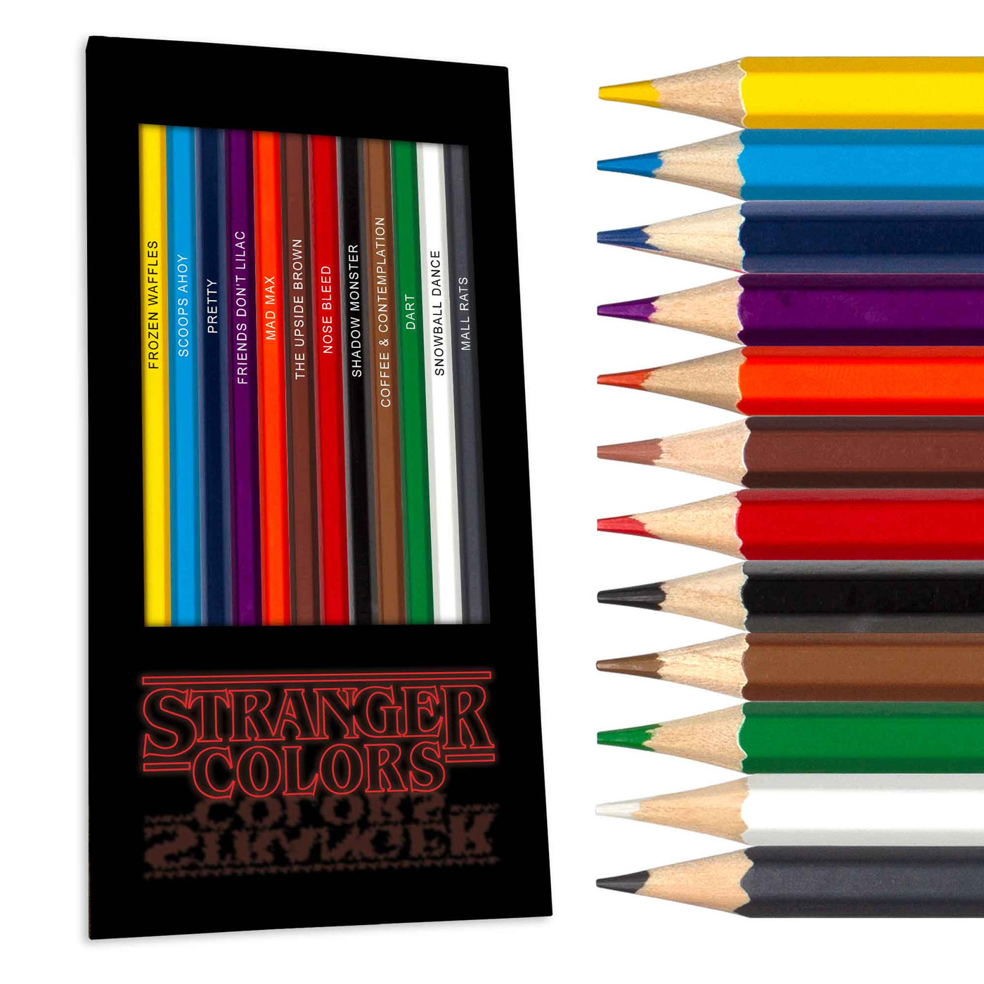 Stranger Colors Colored Pencils & Coloring Pages Gift Bundle – Pop Colors