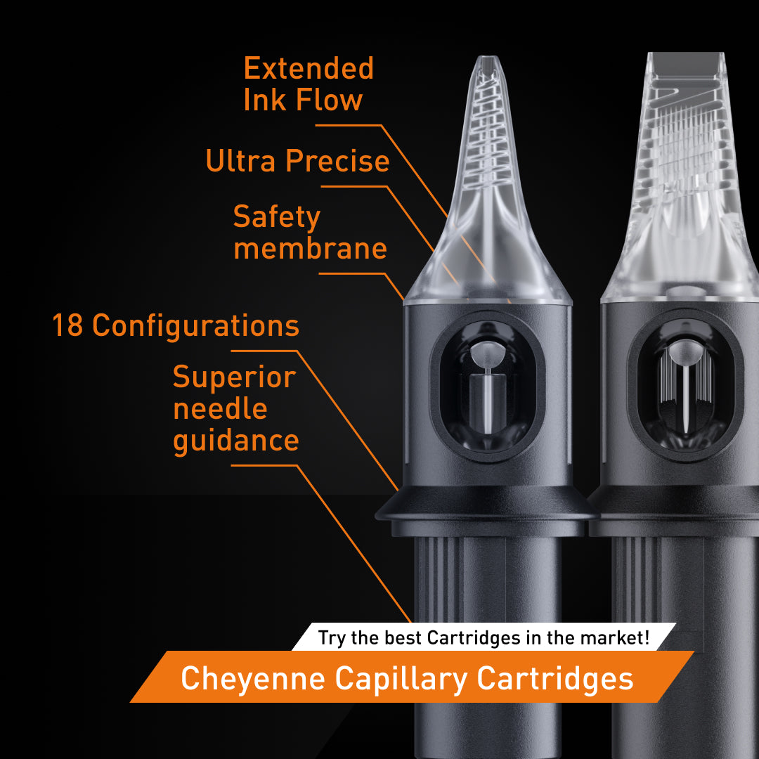 Cheyenne Capillary Cartridge Needles 20 Pack - Magnum Shaders