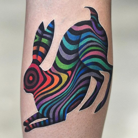 manta ray trippy tattoo - OpenDream