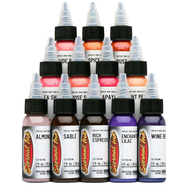 Eternal 7 Primary Color Tattoo Ink Set | Joker Tattoo Supplies