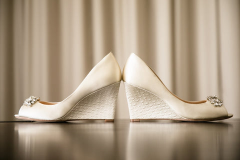 Bridal wedge shoes