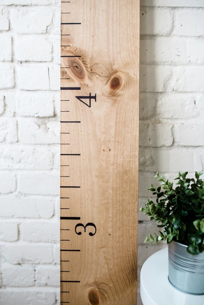Wooden Growth Chart Ruler