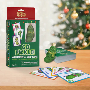 Go Pickle! Ornament and Card Game - Pharm Favorites by Economy Pharmacy