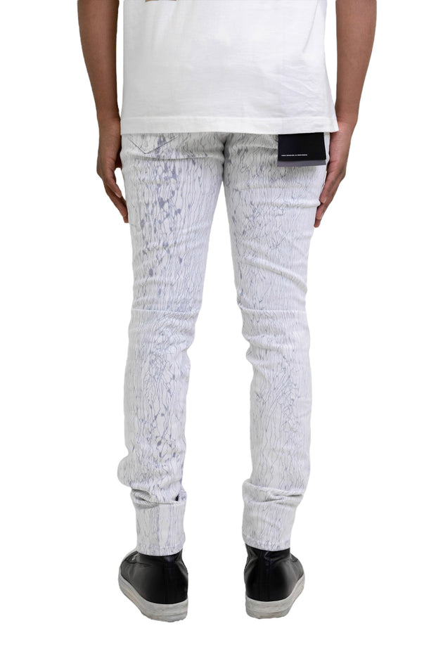 Holographic Indigo Jacquard Skinny Jeans In H.i.j. Monogram