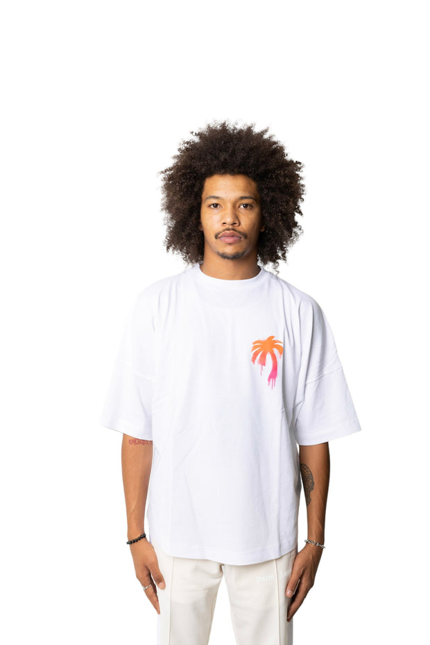 PARIS SPRAYED T-SHIRT in white - Palm Angels® Official