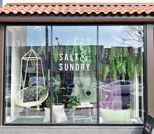 Salt & Sundry Window Display