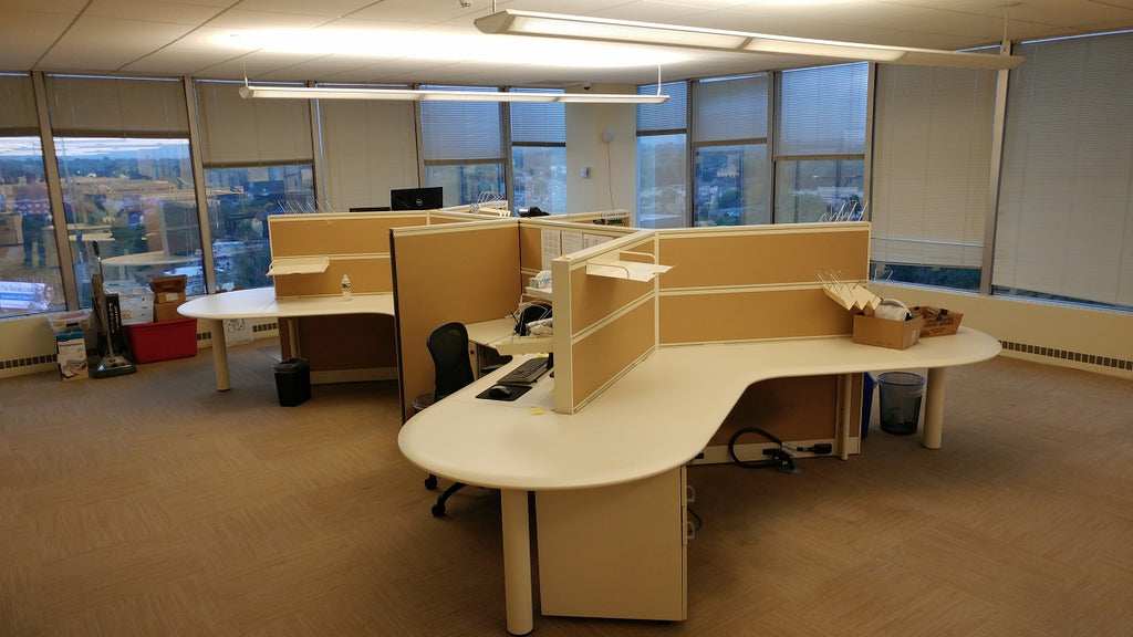 Kimball Workstations L Dogbone Cubicles