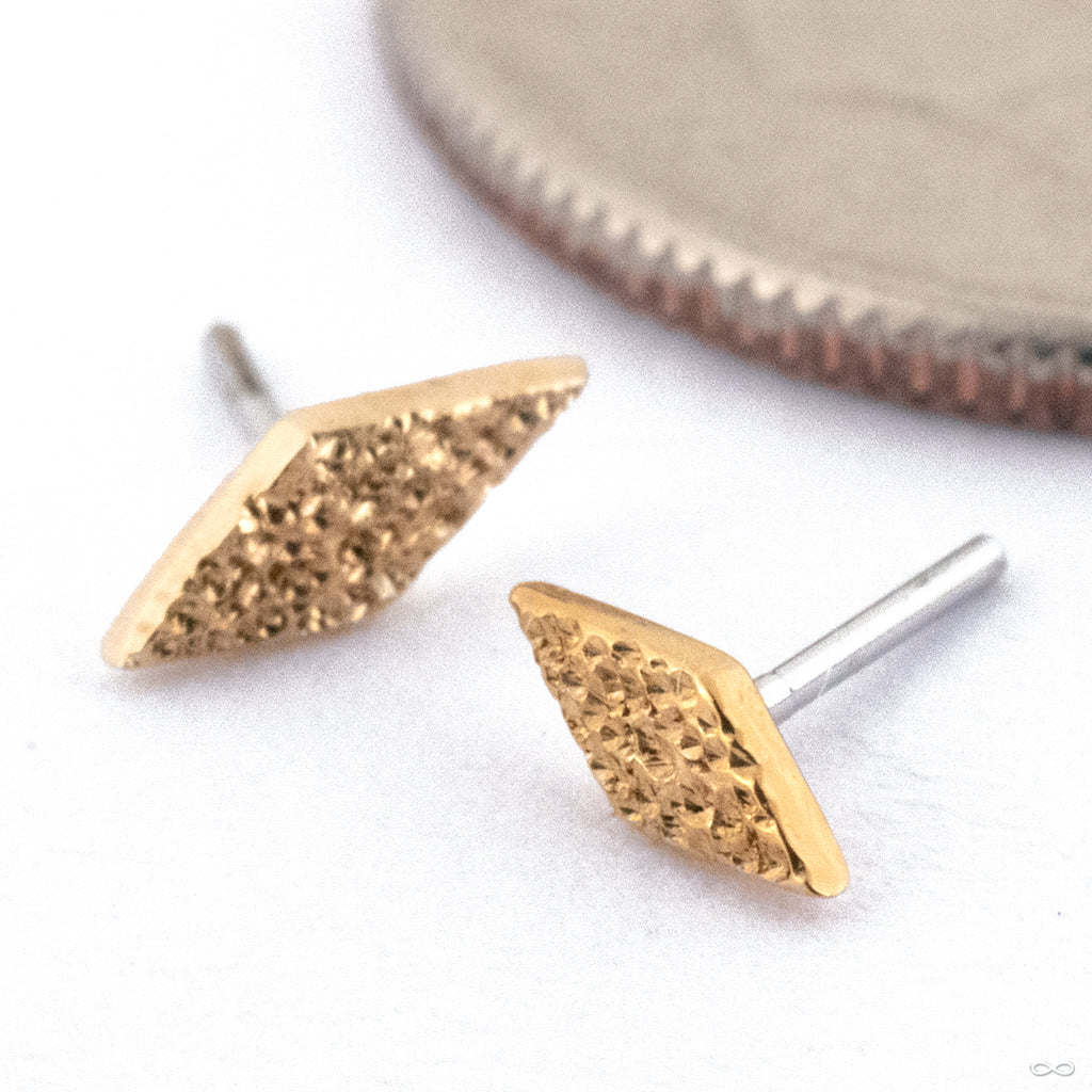 Diamond Shine Kite Press-fit End in Gold from Quetzalli