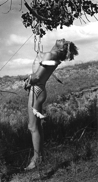 Fakir Musafar suspension photo by Charles Gatewood