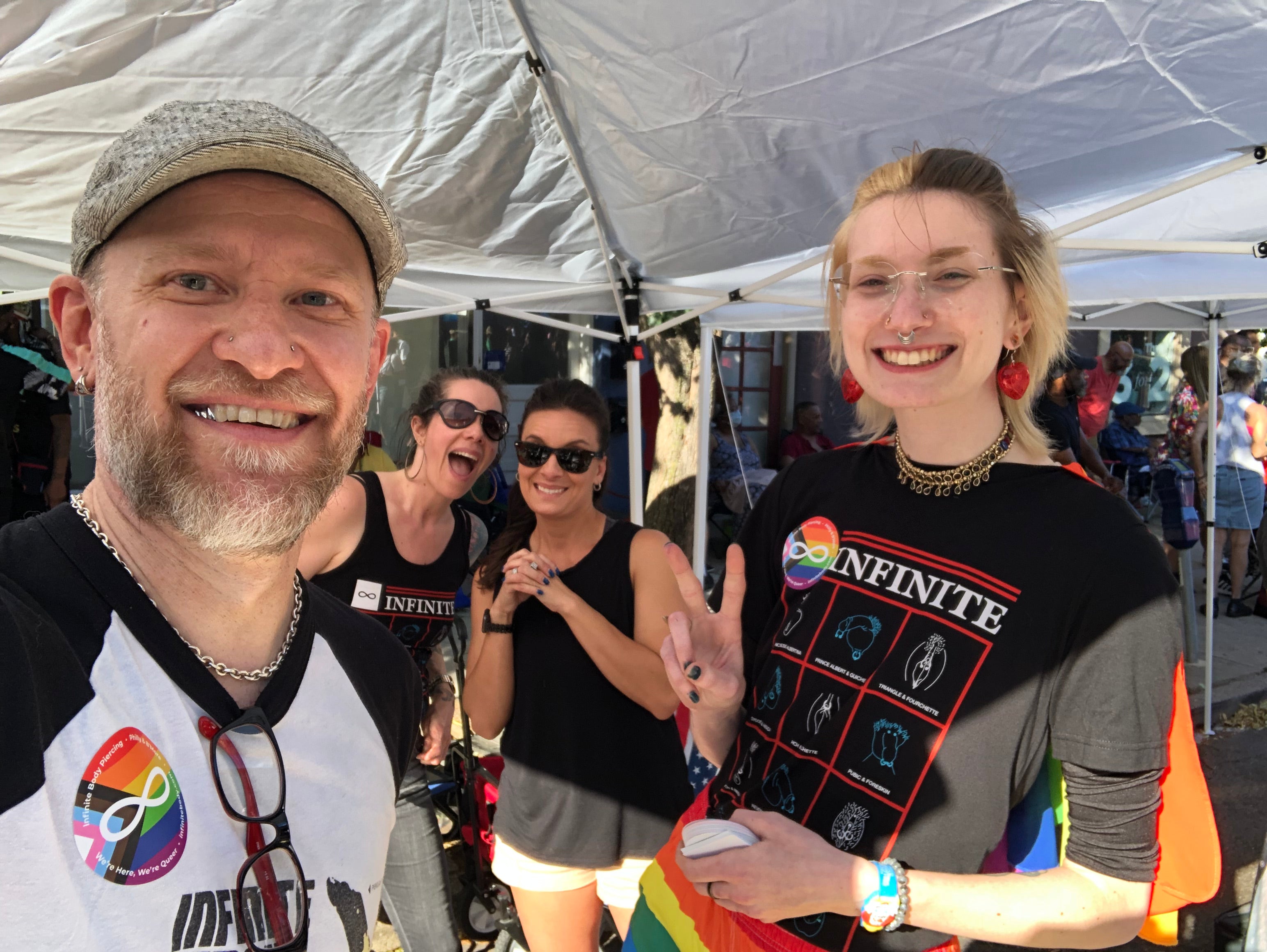 Infinite Body Piercing at Baltimore's Read Street PRIDE fest