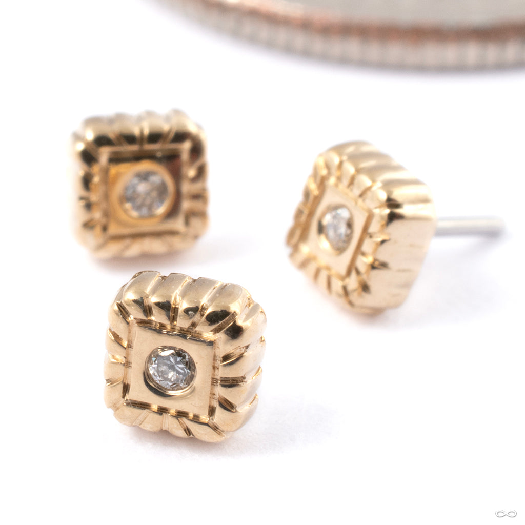 Omega 04 Press-fit End in Gold from Tether Jewelry