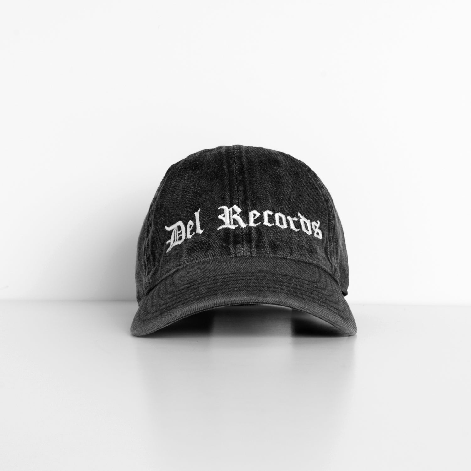 black denim dad hat