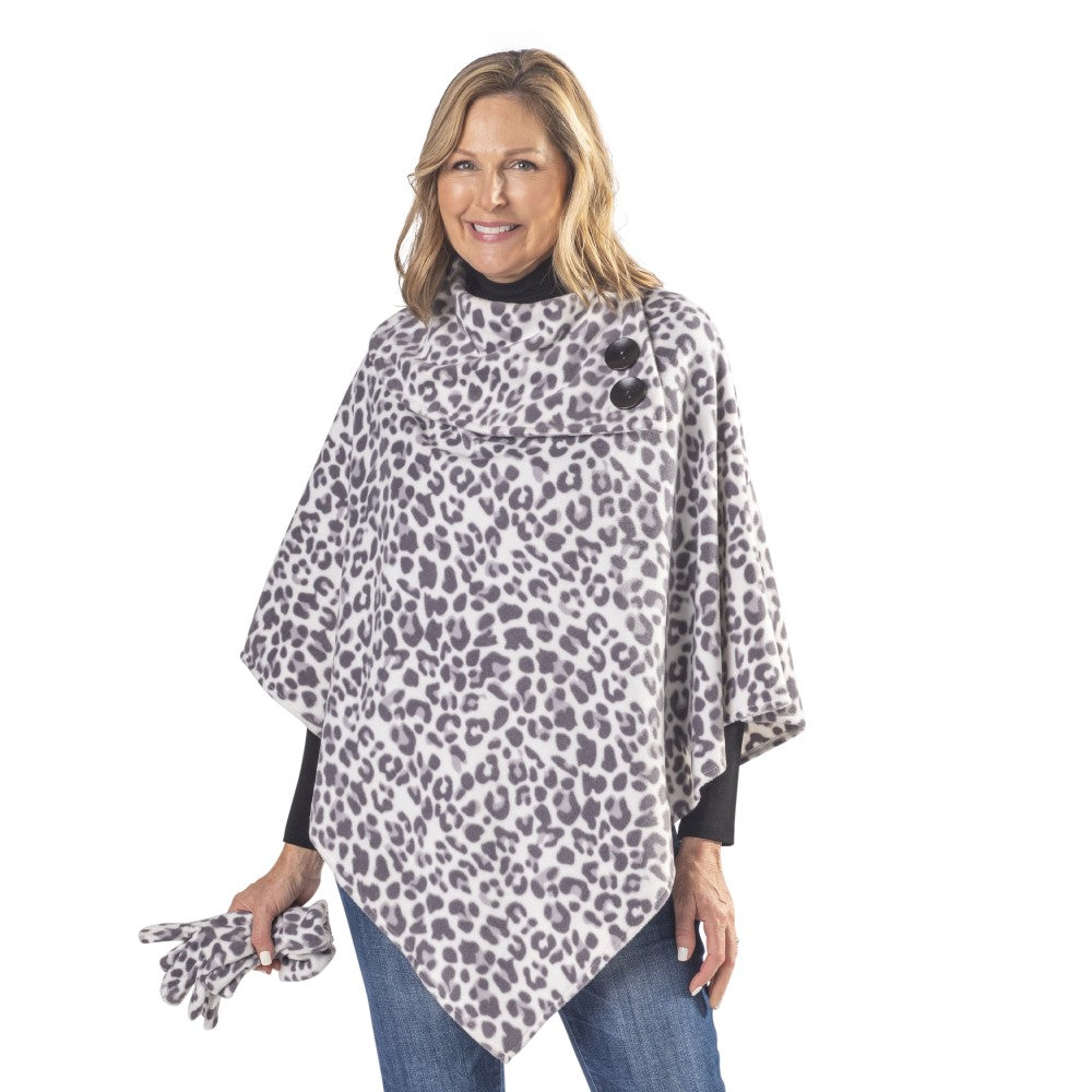 Leopard Print Teddy Bear Fleece Jacket – Linda Anderson