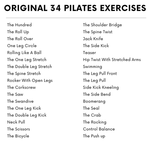 34 pilates mat sequences