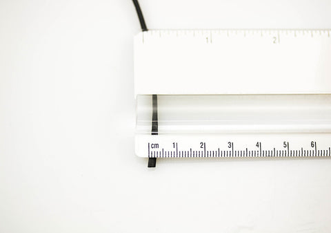 How to measure heat shrink with a ruler