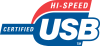 Image of the Certified-Hi-Speed USB 2.0 logo