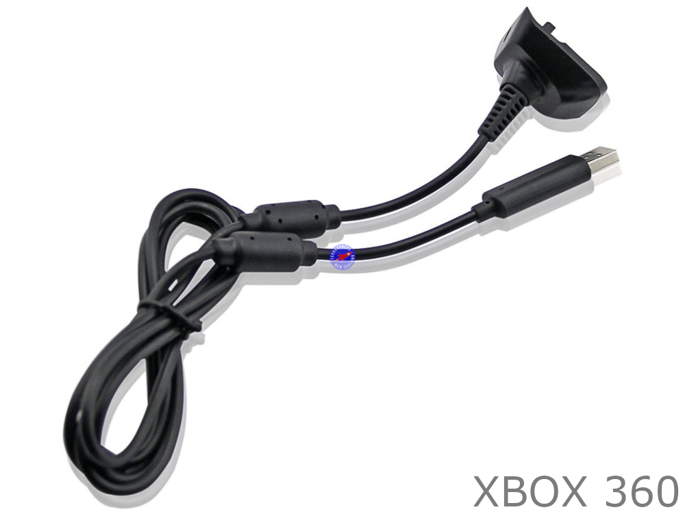 xBox 360 Controller Battery Charger Cable Black