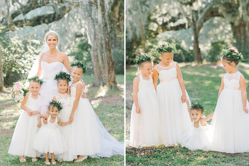 Flower girls dresses real wedding