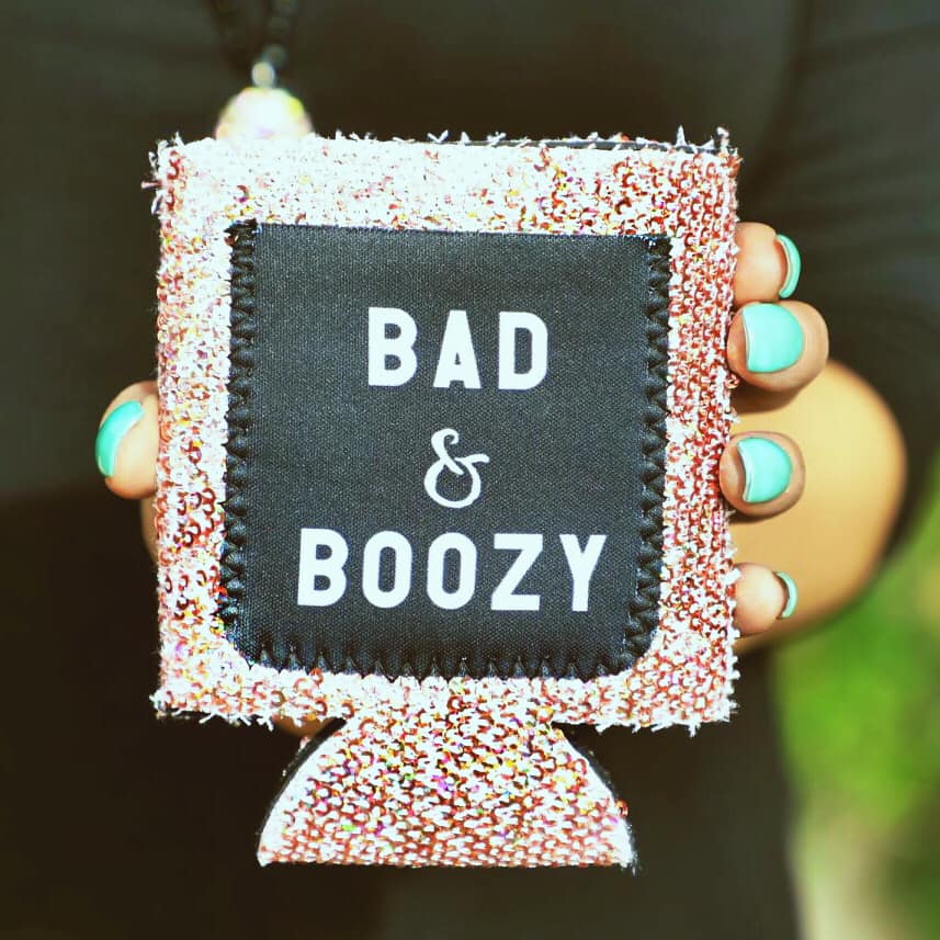 sequin koozie