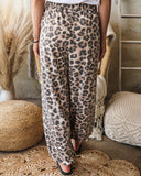 Brown Leopard Joggers - The Lace Cactus