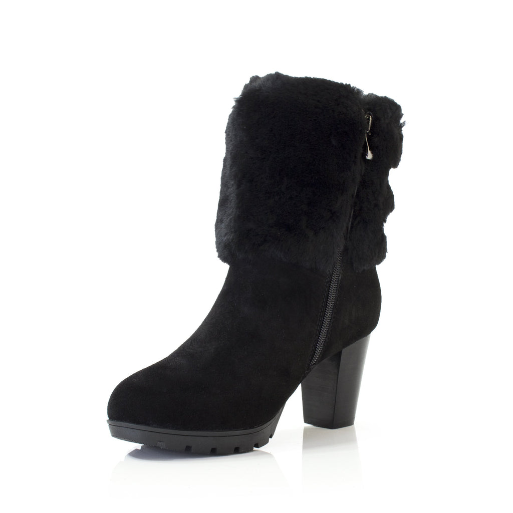 black heeled ugg boots