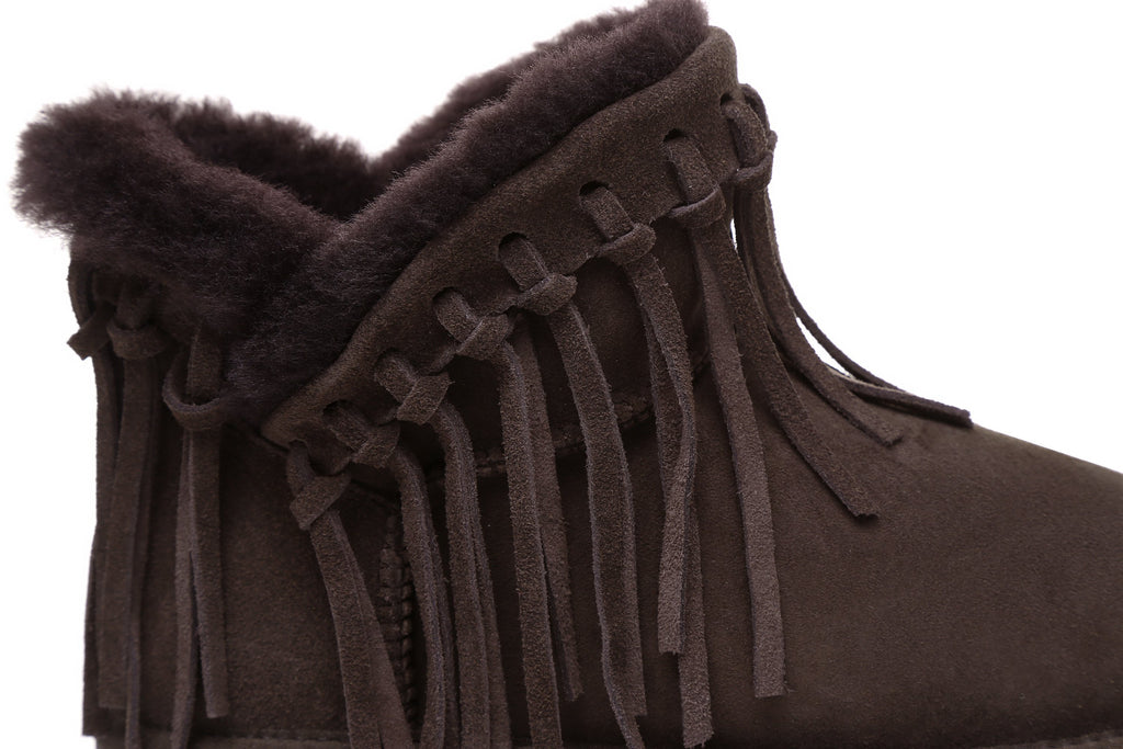 ugg ankle boots with fringe