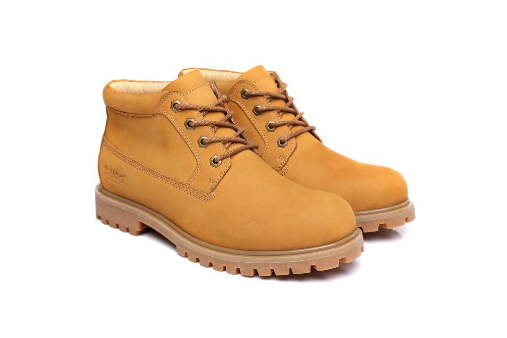 UGG Mens Nubuck Leather Boots - Angus 