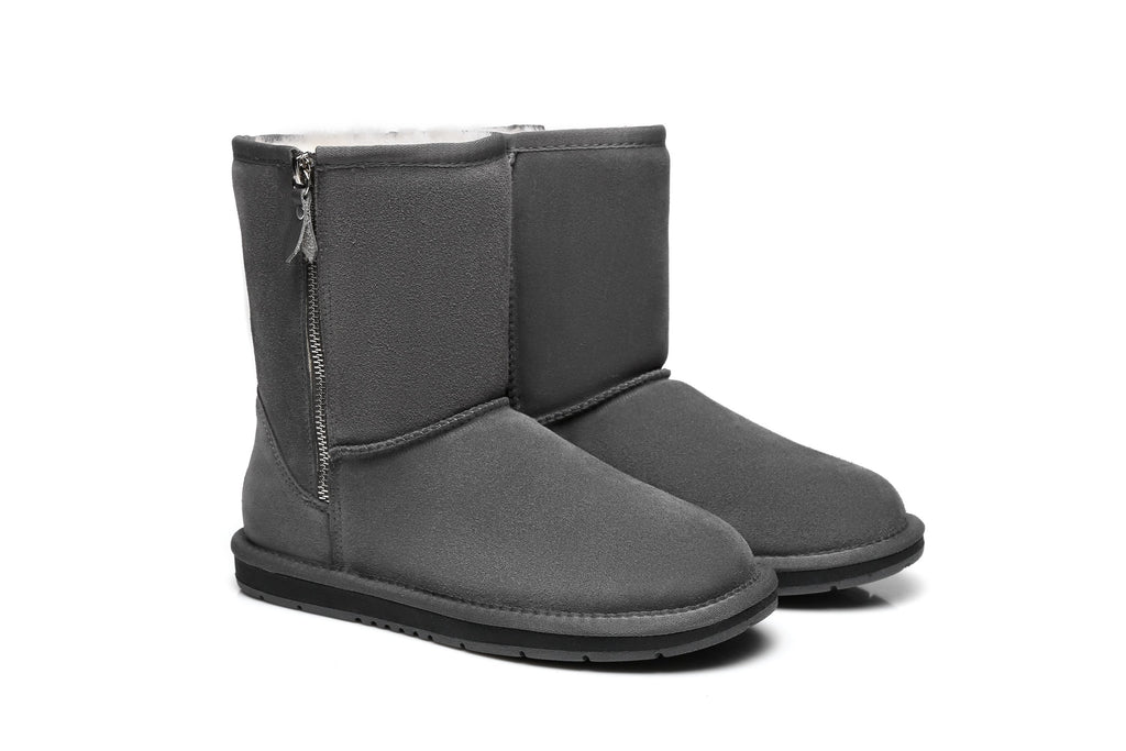 short ugg boots with zipper