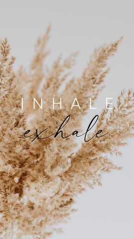 Inhale exhale quote mobile phone background