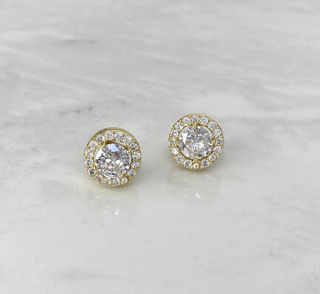 Cushion Halo Diamond Earrings | Jewels by House of Aria