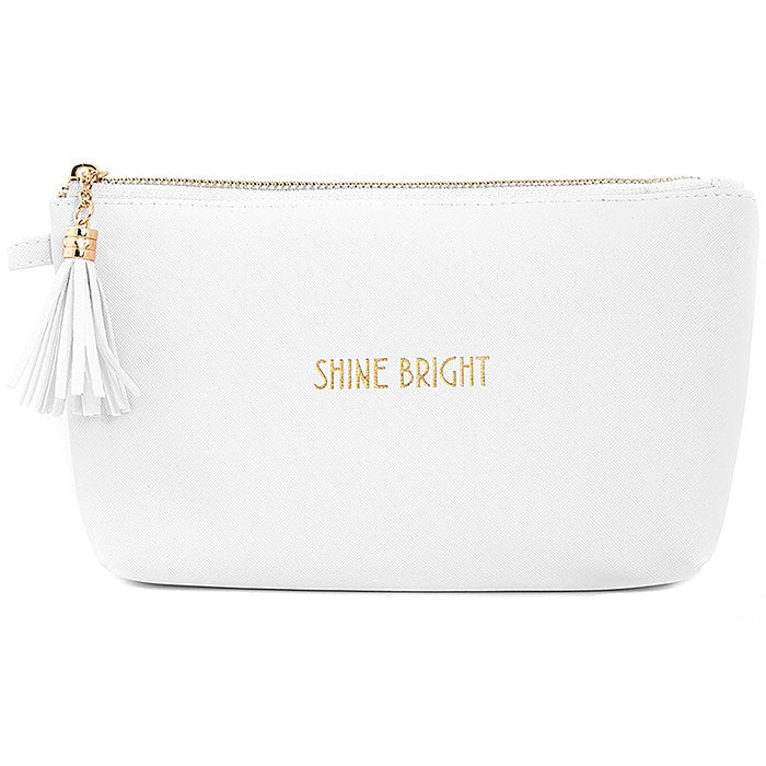 white cosmetic bag