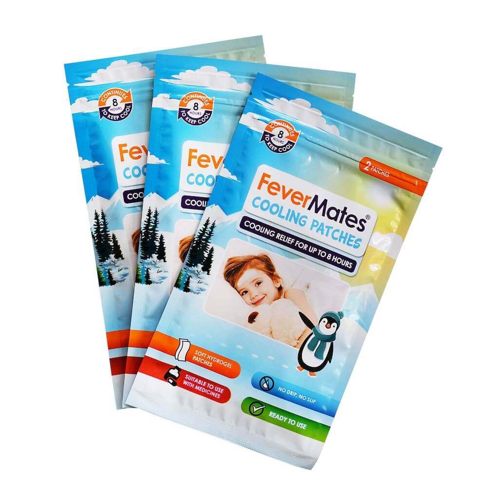 cooling patches, temperature, kids health, sick, cold, flu, thermometer, covid19, fever