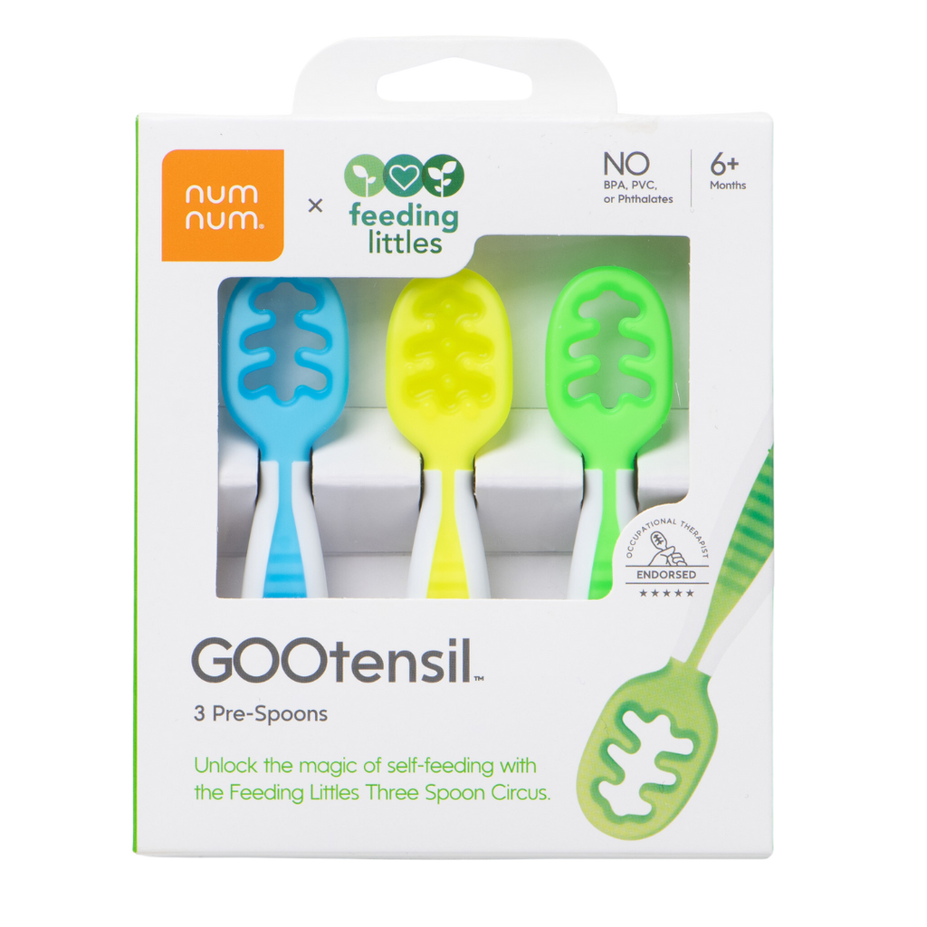 NumNum Pre-Spoon GOOtensils  Baby Spoon Set (Stage 1 + Stage 2