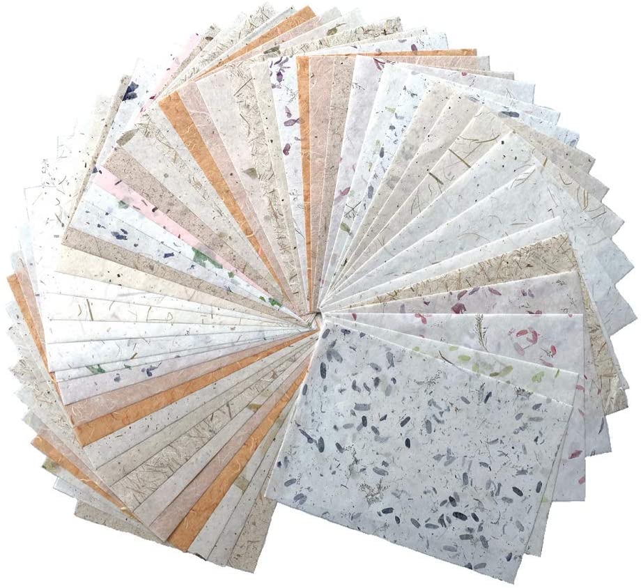 A4 Mulberry Paper Sheets Handmade Art Natural White Color Craft