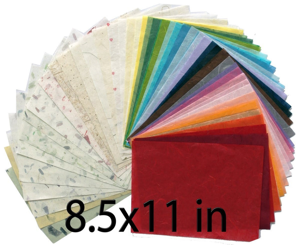 60 Sheets 8.5x11 Inches Mulberry Paper Sheet Design Craft Hand