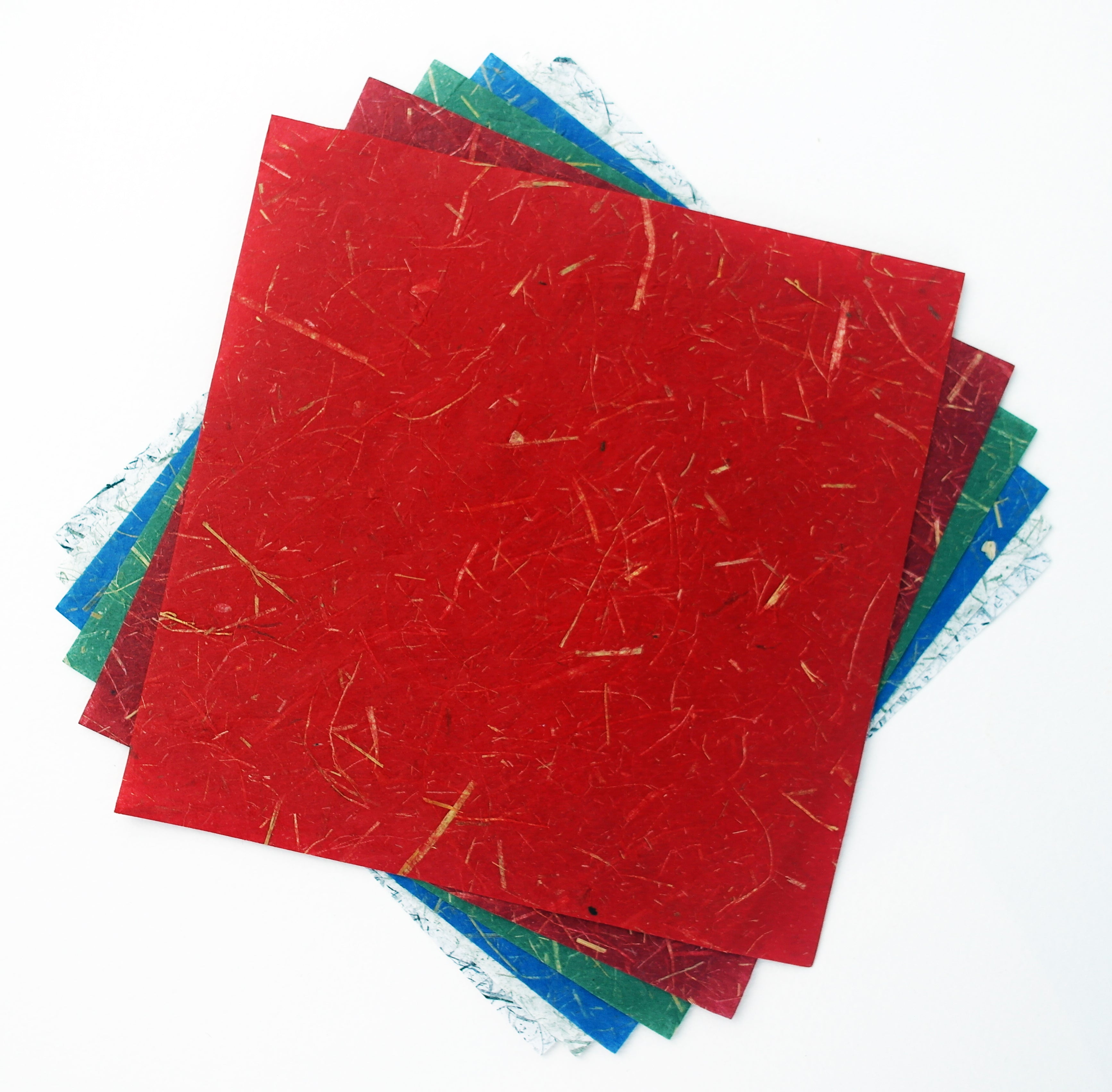 140x70cm Colored Mulberry Paper Pi Paper With Visible Fibers / Semi-sized  Xuan Paper / 4 Colors 40 Sheets Pack 