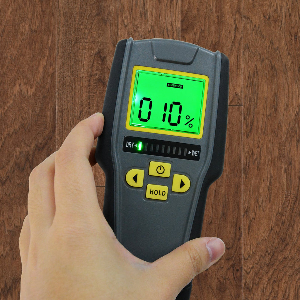 Noninvasive Inductive Moisture Meter Hard Soft Wood Drywall Masonry