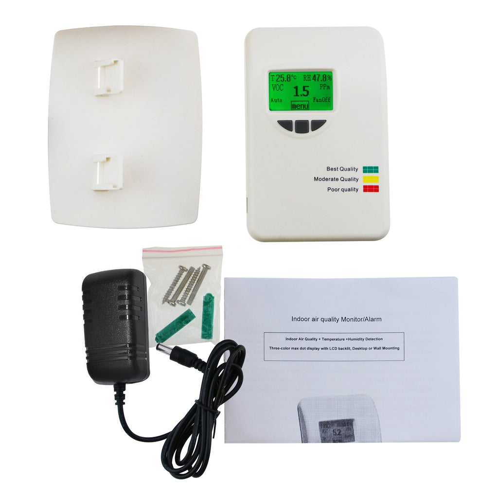 Voc Monitor Tester Indoor Air Quality Meter Detector Temperature Humidity Gain Express