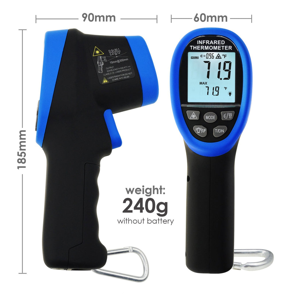 IR Infrared 30:1 Thermometer -50~1500°C 