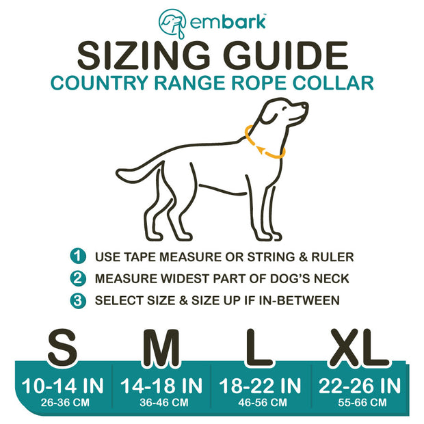 Lifetime Collar - Lifetime Warranty Climbing Rope Dog Collar, Carbon / 18-22