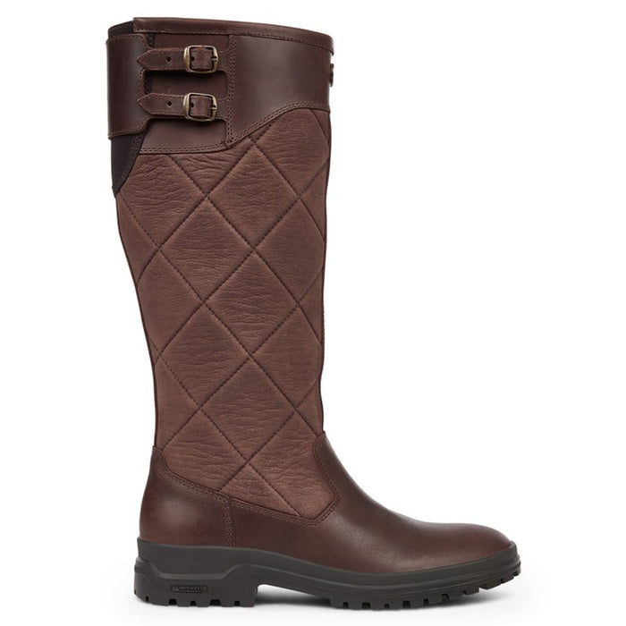 Le Chameau Women's Jameson Quilted Leather Wellington Boots - Caramel ...