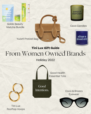 2022 holiday gifts from woman owned brands and female founders