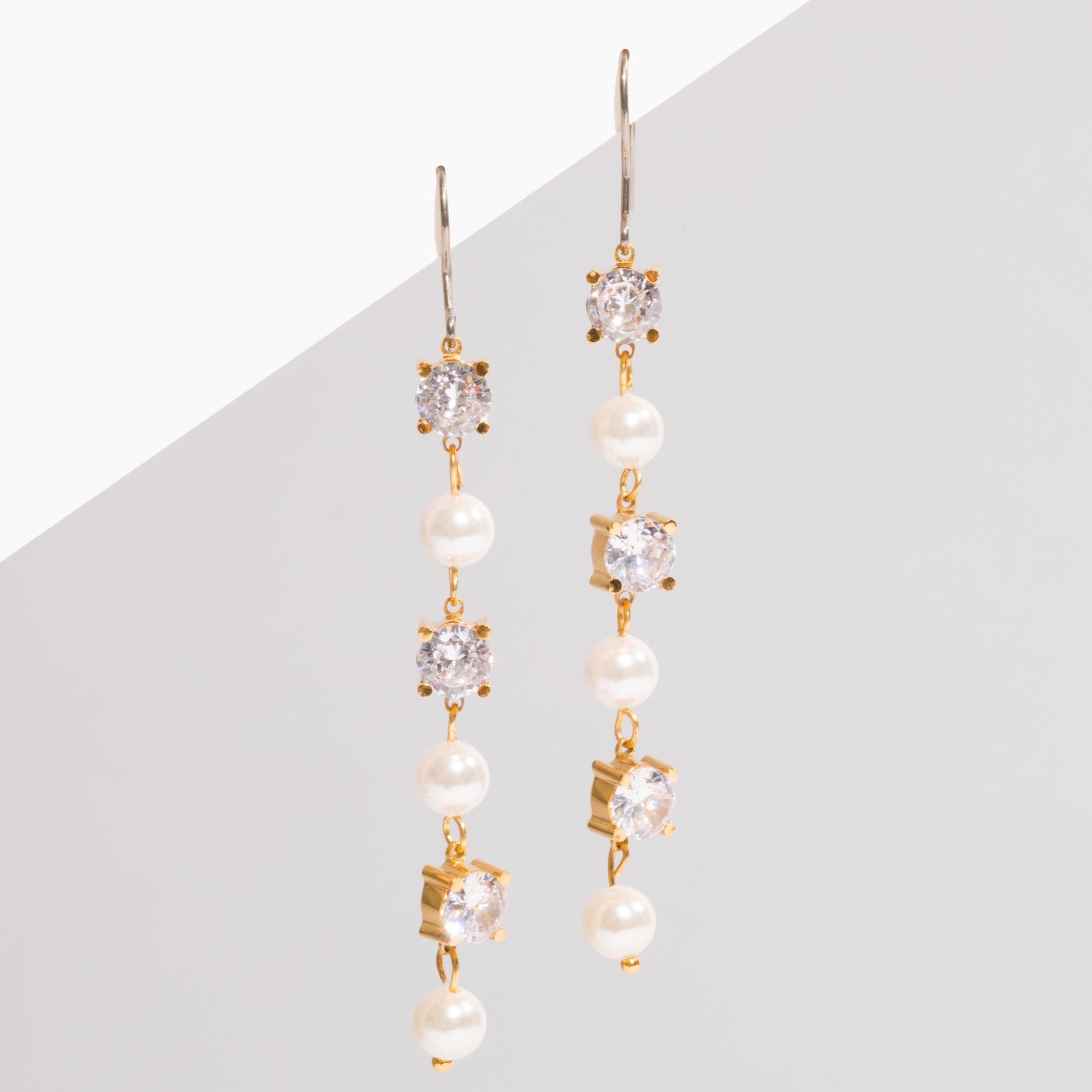 Harper Pearl Drop Earrings Ready to Ship / Gold