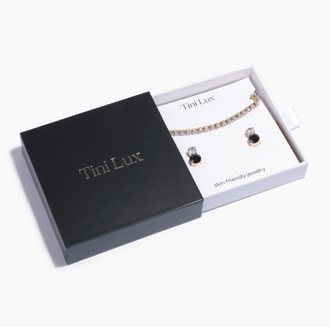 titanium onyx holiday jewelry set 