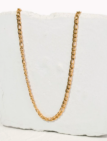 genderless hypoallergenic figaro chain necklace for men and women