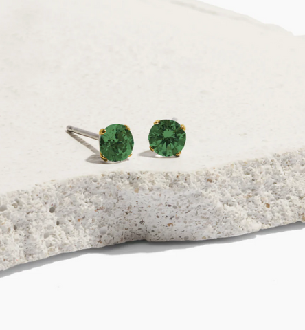 may emerald green birthstone stud earrings jewelry trends 2023