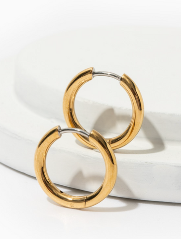 endless titanium everyday hoop earrings for sensitive skin