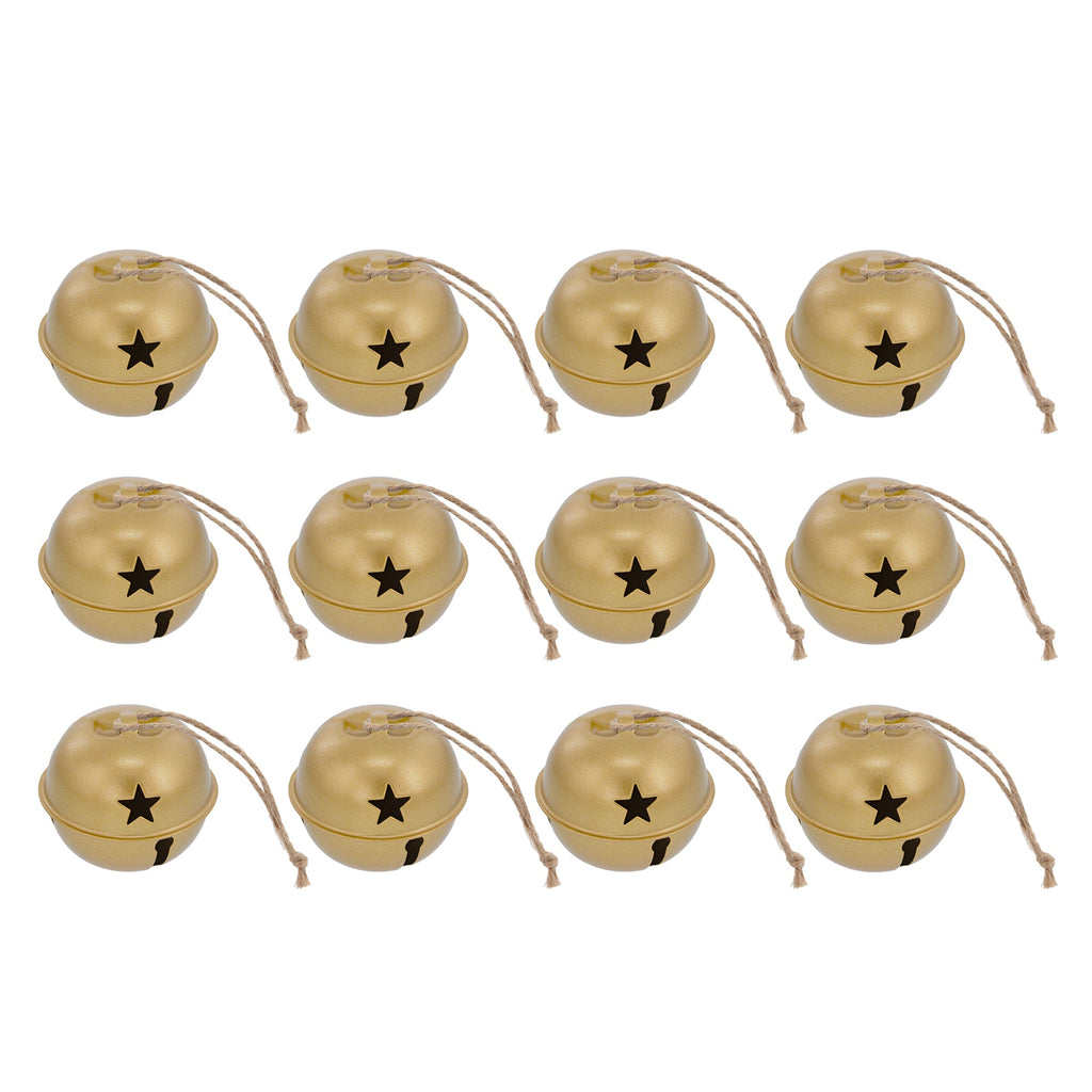 Jingle Bell Ornaments (large version) - 6 Pack - Gold Foil – Haute Decor